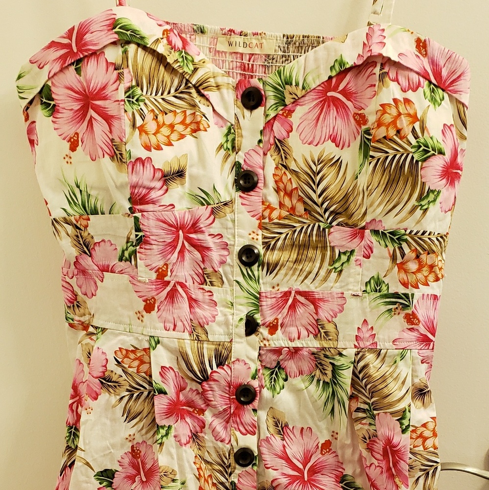 Hawaiian fit and flare dress